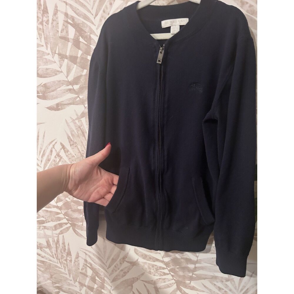 Burberry Boys Sweater Size 10Y Designer Check Knit - Picture 3 of 8